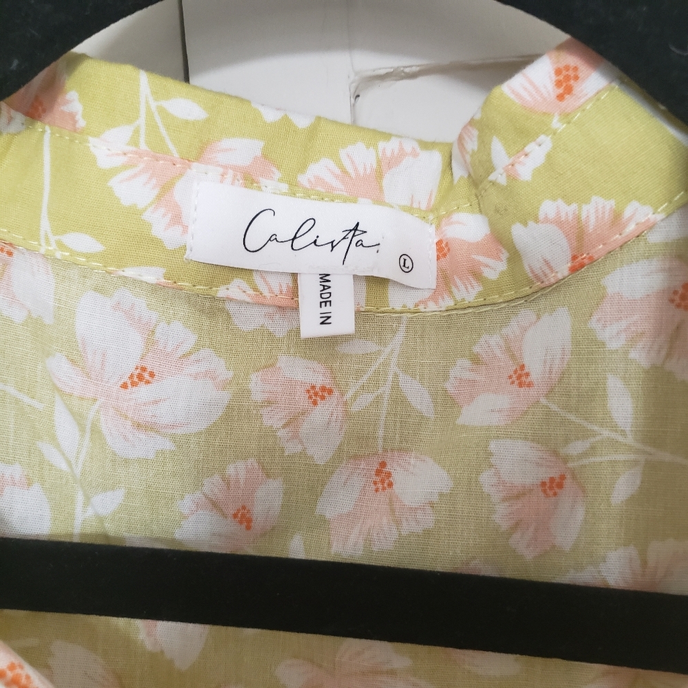Floral Yellow Maxi Dress - Picture 6 of 11